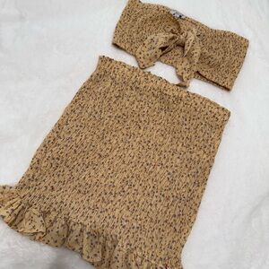 Floral Two-Piece Set in Yellow